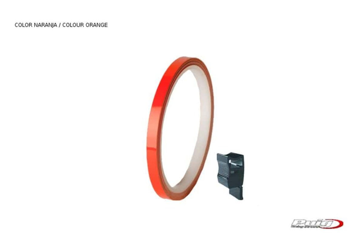 rollo de tiras fluorescentes para llantas de moto