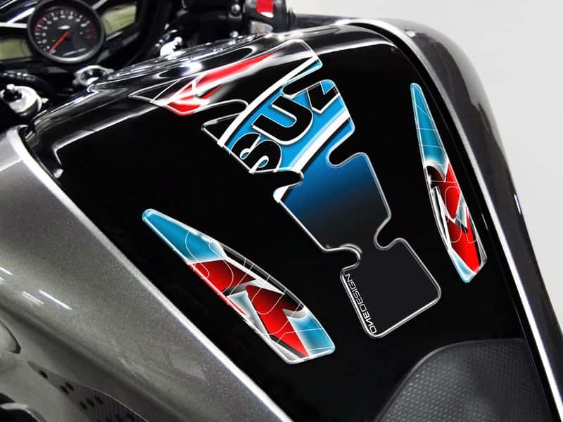 protector deposito adhesivo pegatina logo suzuki