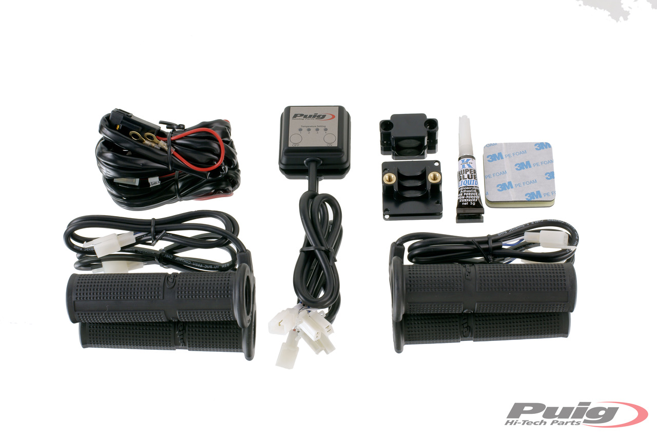 puños calefactables con termostato digital manillares 22mm, kit completo