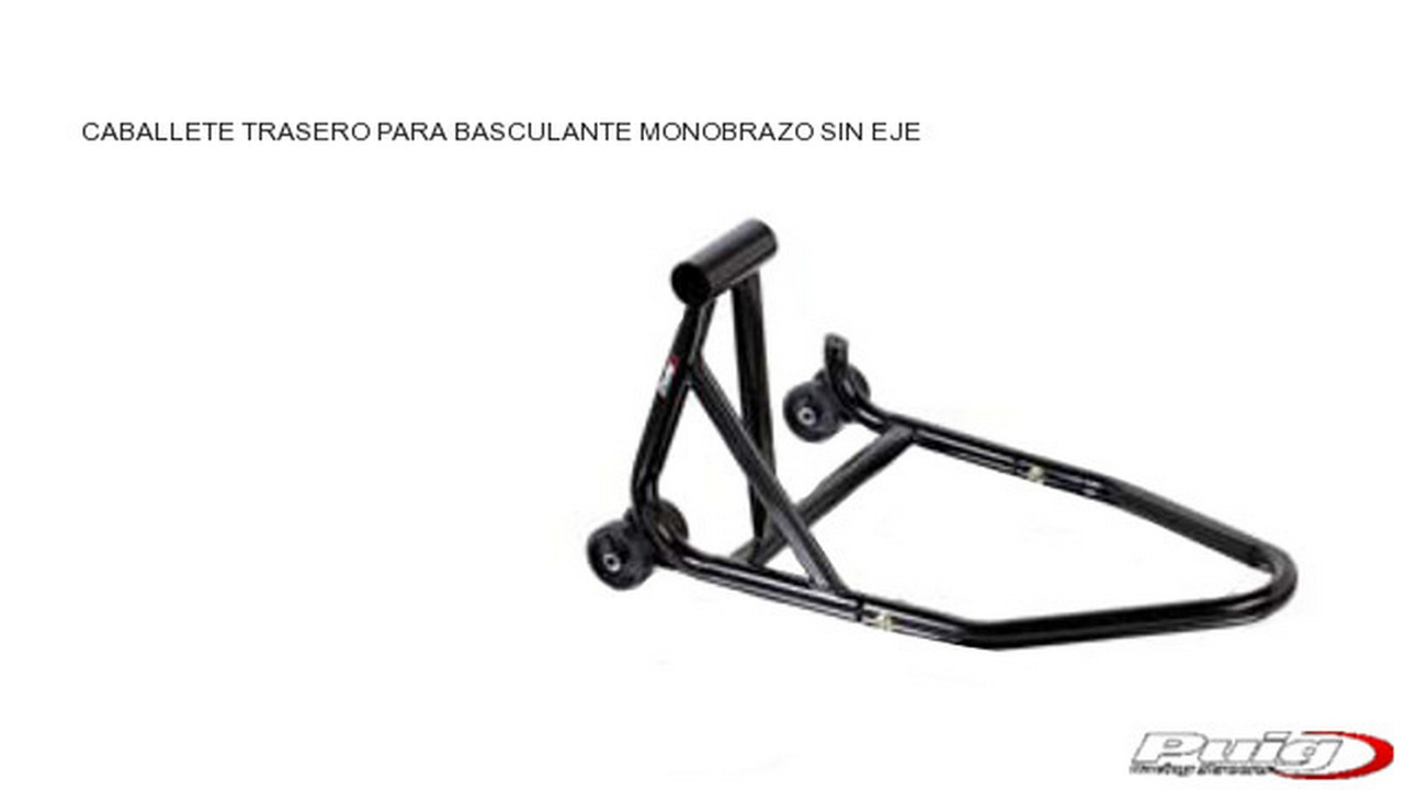 caballete trasero basculante monobrazo lado izquierdo con eje de 27,4mm