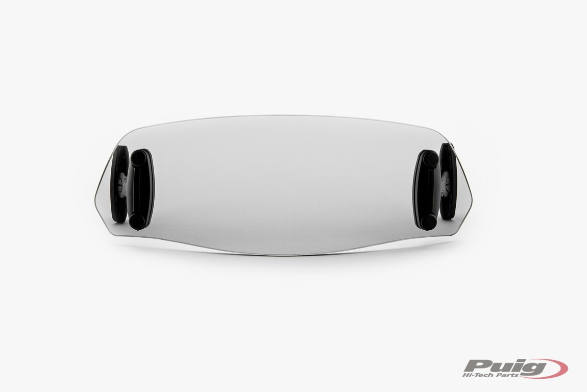 visera deflector aire multiregulable para cupulas de motocicleta