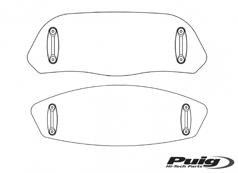 recambio visera suelta deflector 277mmx100mm
