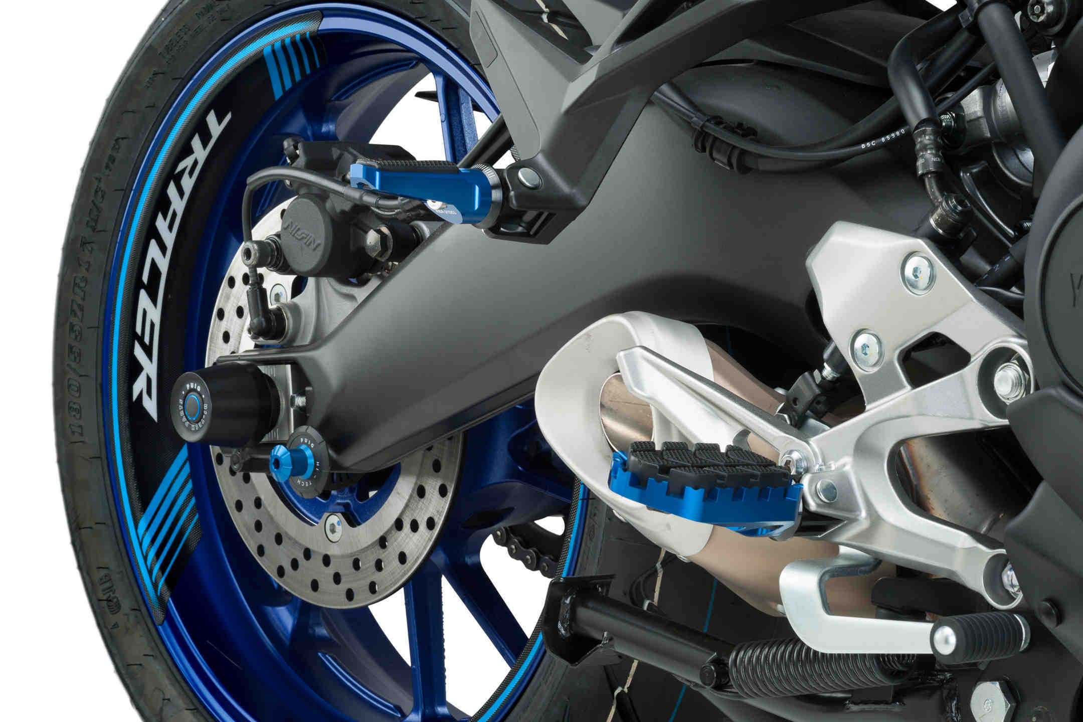 11337-Juego de Estriberas Racing+Goma Lado Der/Izq para Moto - Modelo Sport comp - Imagen 22 de 63