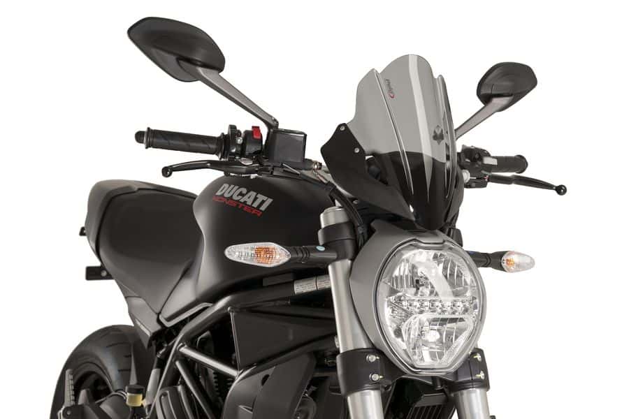 4512-compatible con DUCATI MONSTER 821 2014-2020 Cúpula para-brisa TOUGING de PU - Imagen 12 de 25