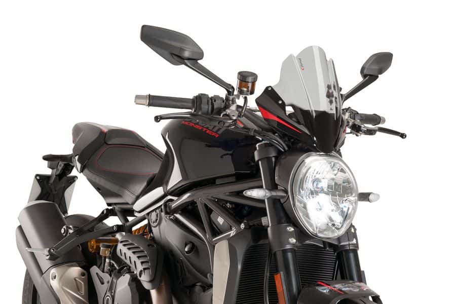 4512-compatible con DUCATI MONSTER 821 2014-2020 Cúpula para-brisa TOUGING de PU - Imagen 10 de 25
