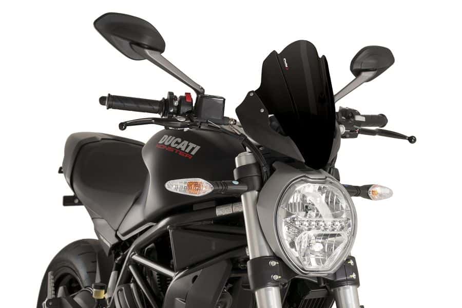4512-compatible con DUCATI MONSTER 821 2014-2020 Cúpula para-brisa TOUGING de PU - Imagen 17 de 25