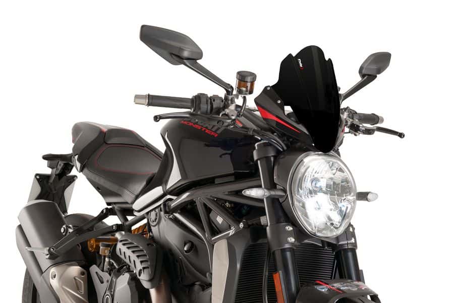 4512-compatible con DUCATI MONSTER 821 2014-2020 Cúpula para-brisa TOUGING de PU - Imagen 20 de 25