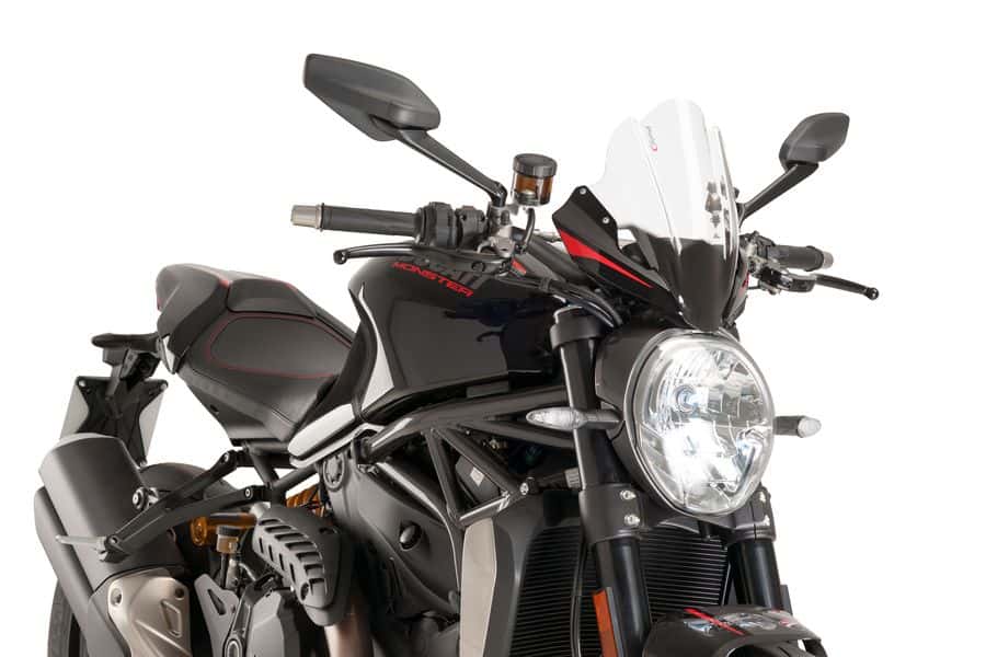 4512-compatible con DUCATI MONSTER 821 2014-2020 Cúpula para-brisa TOUGING de PU - Imagen 25 de 25