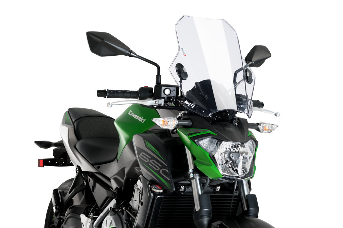 Puig Windschild Wave - Für Kawasaki Z900/650 RS Schwarz 375mm
