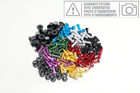pack de 6 tornillos de aluminio anodizado m5 x 15mm