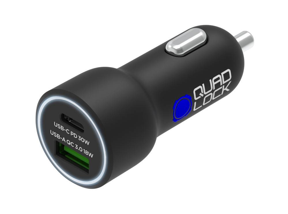 cargador de mechero con doble usb (c+a) 48w