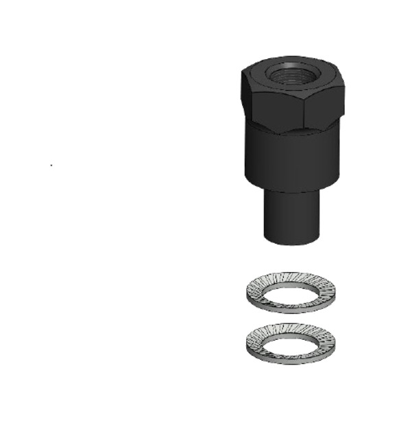 kit de adaptadores para soporte de retrovisor m8/m10