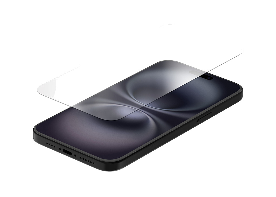 protector de pantalla de vidrio templado iphone 16 plus