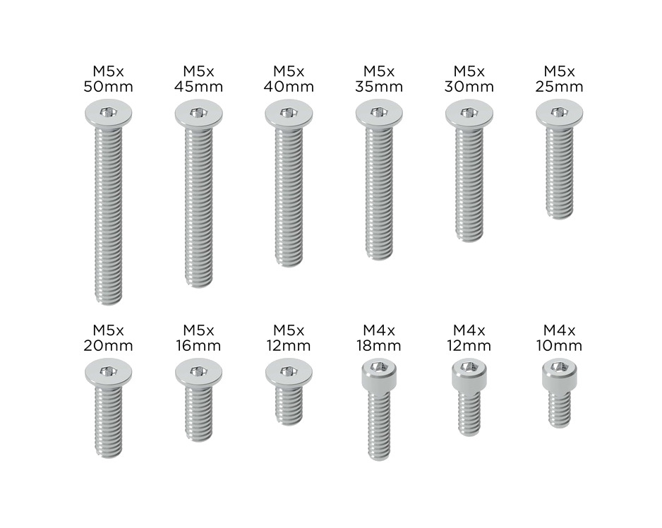juego de tornillos recambio