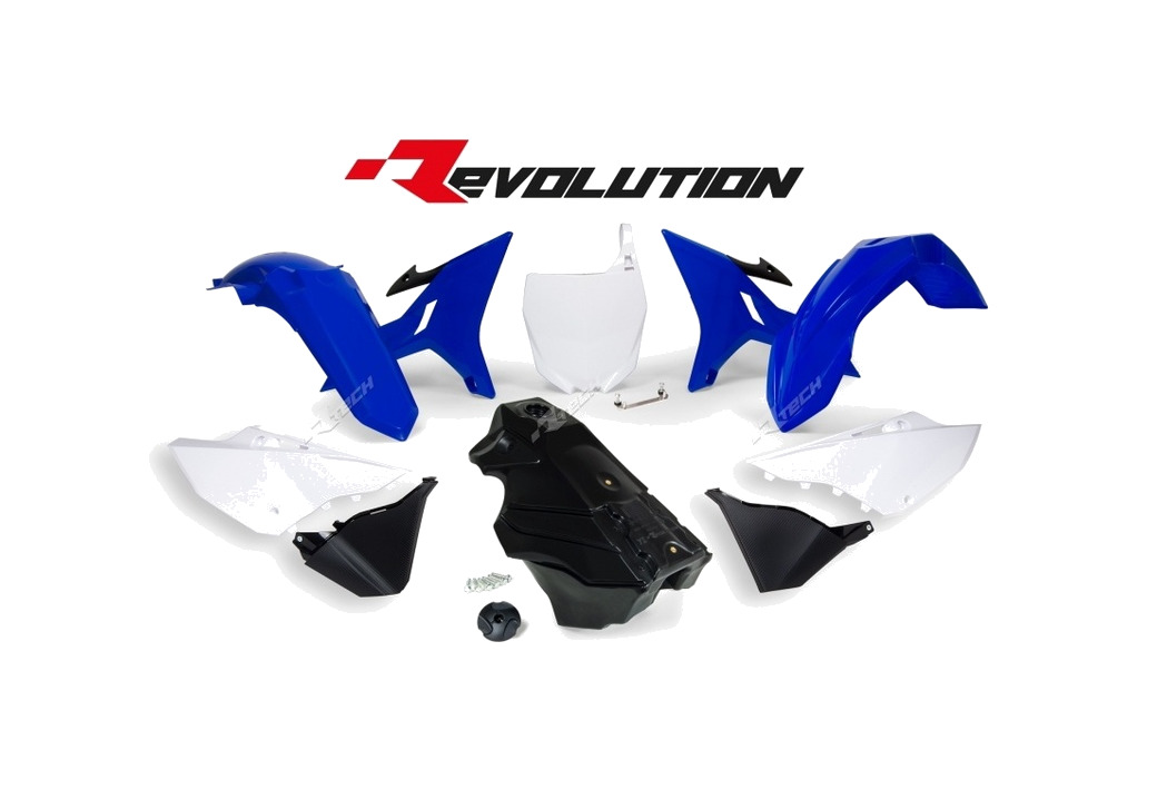 kit de plastica completo + tanque de combustible gasolina revolution oem color