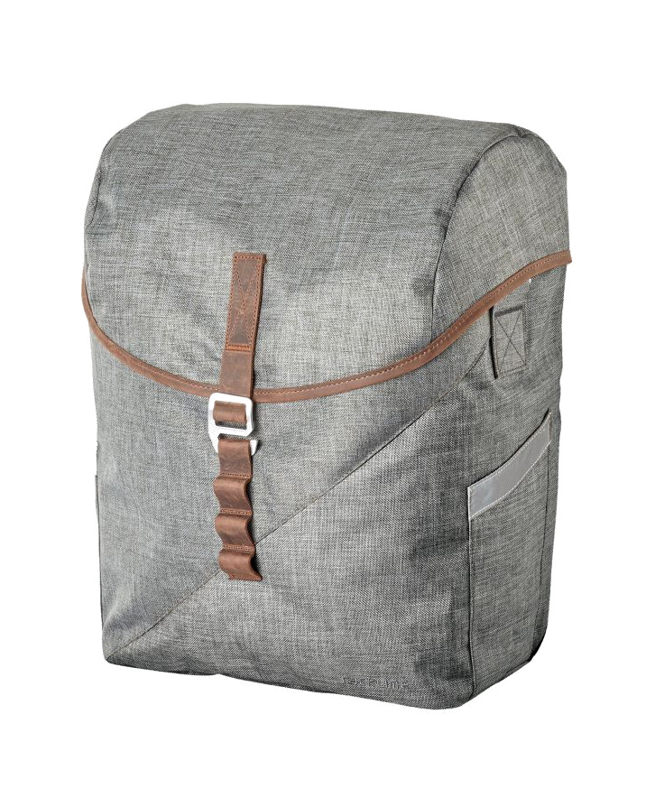 bolsa trasera para bicicleta mia 17.5l gris (31x40x16 cm)
