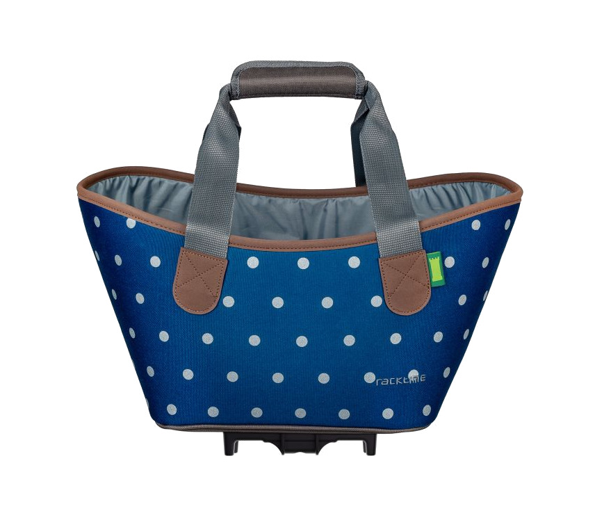 cesta trasera para bicicleta con sistema de anclaje y diseño estampado agentha 2.0 15l snapit (34x25.5x37 cm)