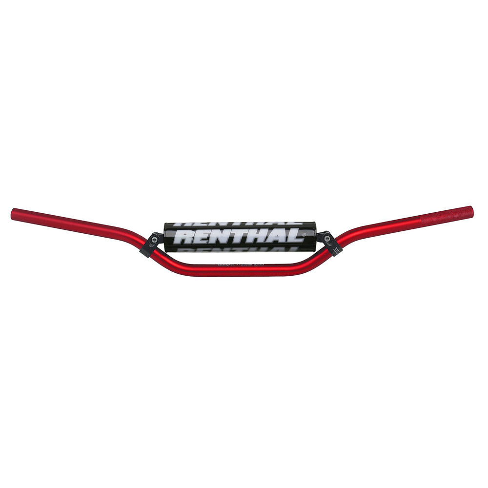 manillar motocross carmichel red with black pad 971-08-rd-01-185