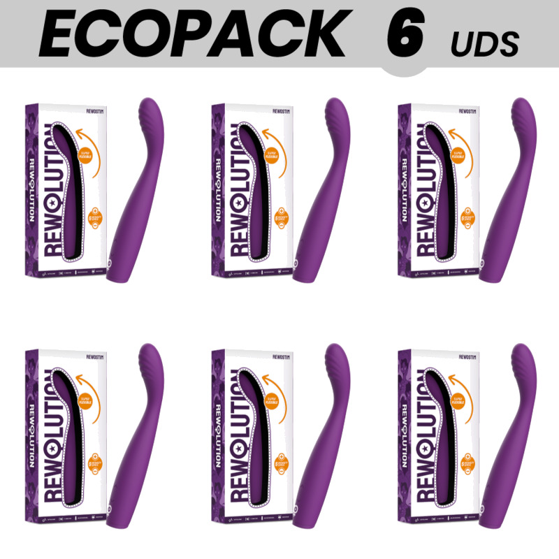 pack de 6 vibradores flexibles ecopack-rewostim