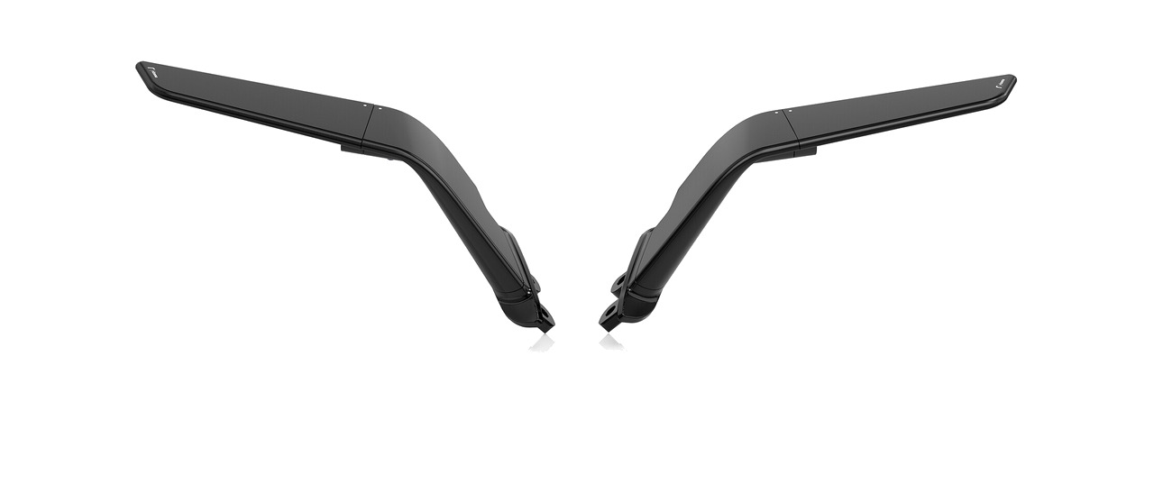espejo retrovisor aluminio stealth