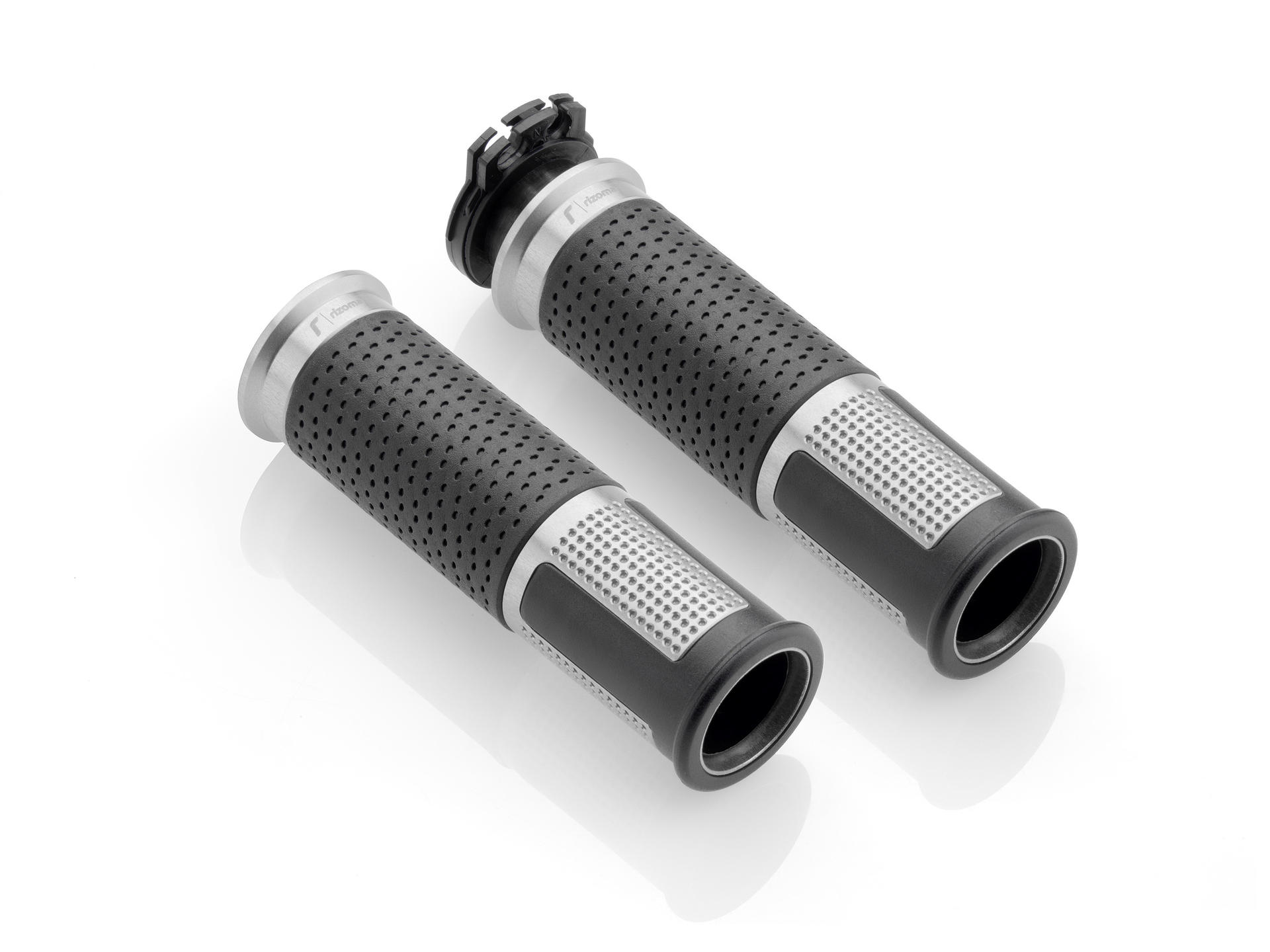 。 46984-RIZOMA LUX Ø 22 mm aluminum grips with rubber insert for