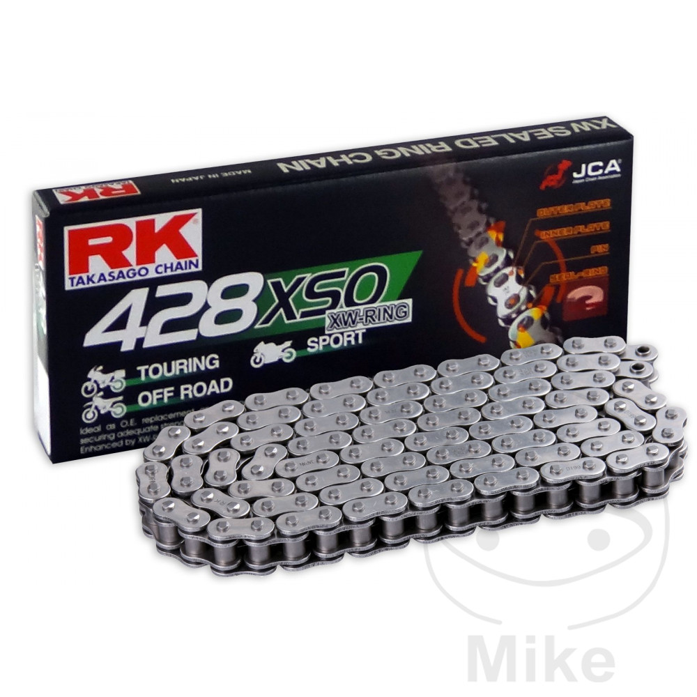 RK Cadena de moto abierta con enganche clip X-RING 428XSO/138 - Imagen 1 de 2