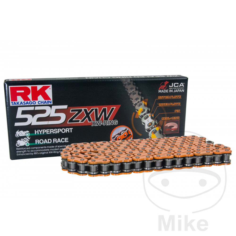 RK Cadena de moto abierta con enganche remache XW-RING 525ZXW/112 - Imagen 1 de 1