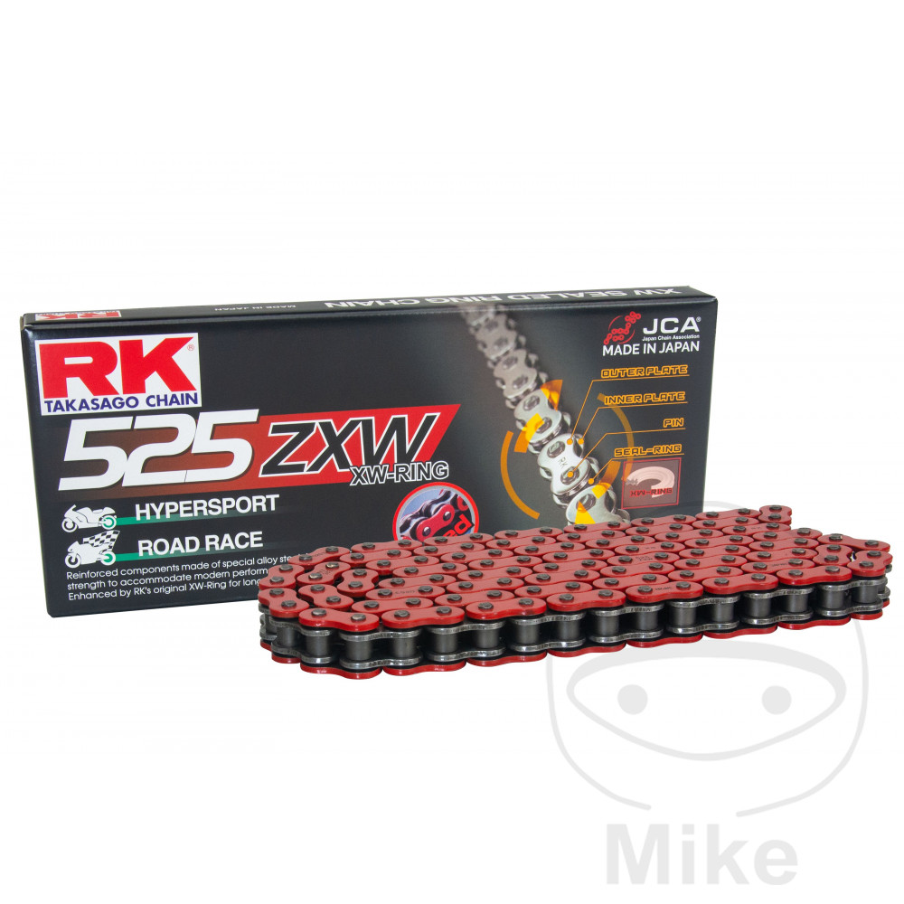 RK Open motorfietsketting met klinknagelsluiting XW-RING 525ZXW/118 - Picture 1 of 1