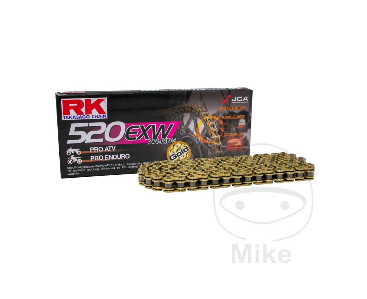 cadena abierta con enganche remache xw-ring gb 520exw/094