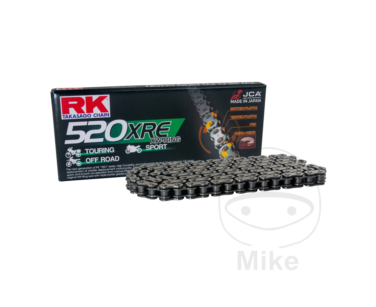 cadena abierta con enganche remache xw-ring 520xre