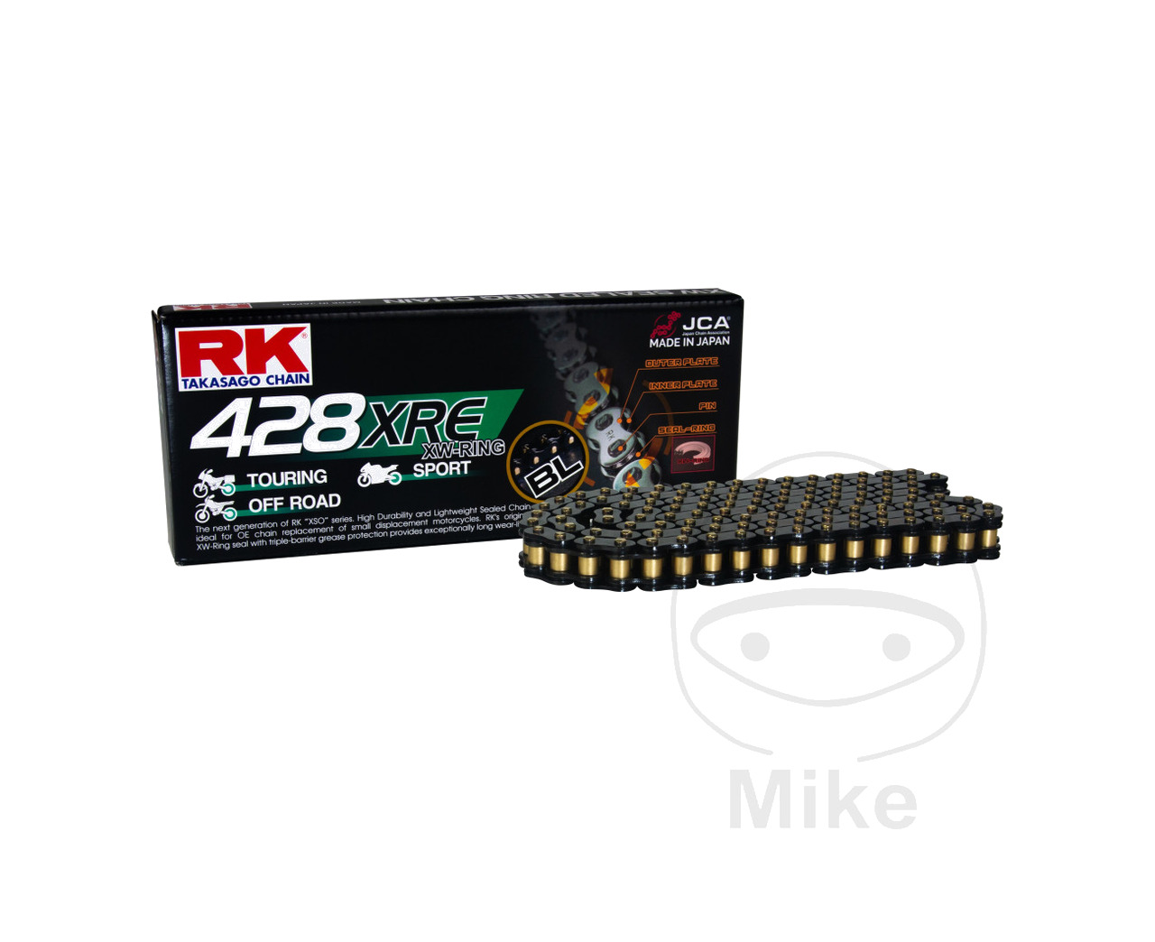 cadena abierta con enganche xw-ring 428xre clip