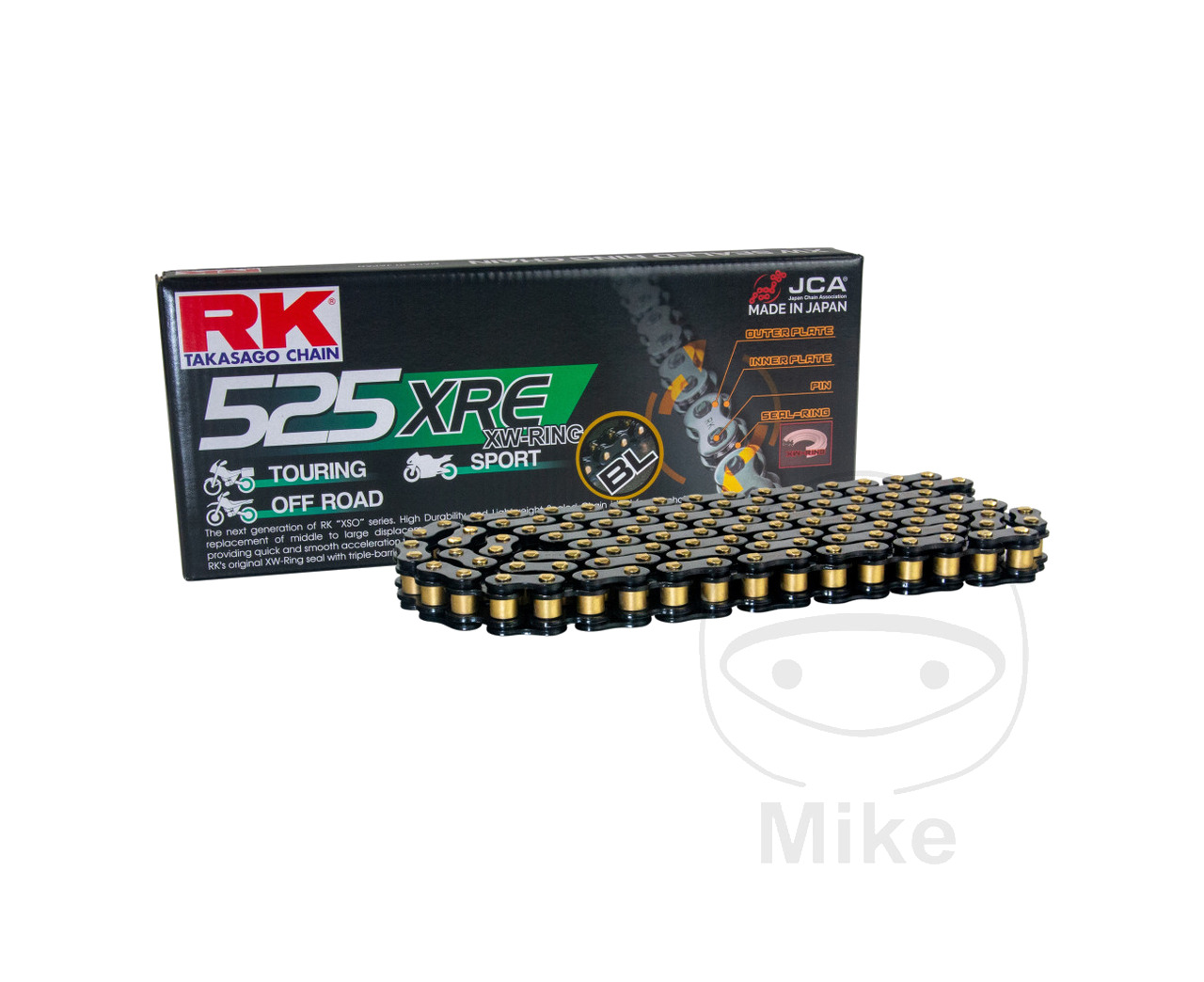 cadena abierta con enganche remache xw-ring 525xre