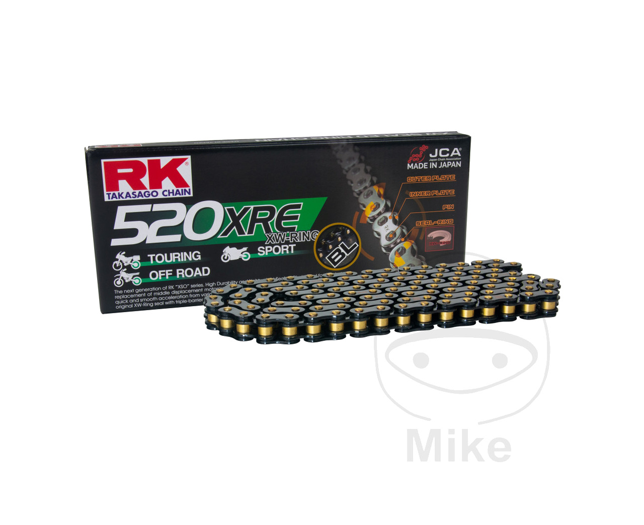 cadena abierta con enganche remache xw-ring 520xre