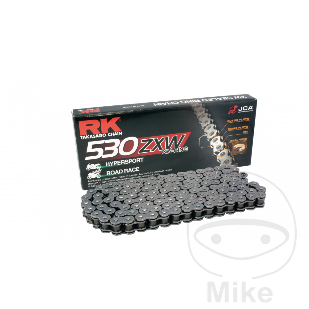 RK Open ketting met klinknagelhaak XW-RING 530ZXW/116 - 第 1/1 張圖片
