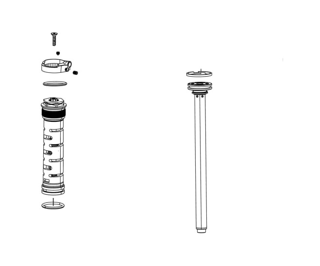 cartucho de bloqueo remoto compatible con suspensión recon boost tk/rl b1 80-150mm