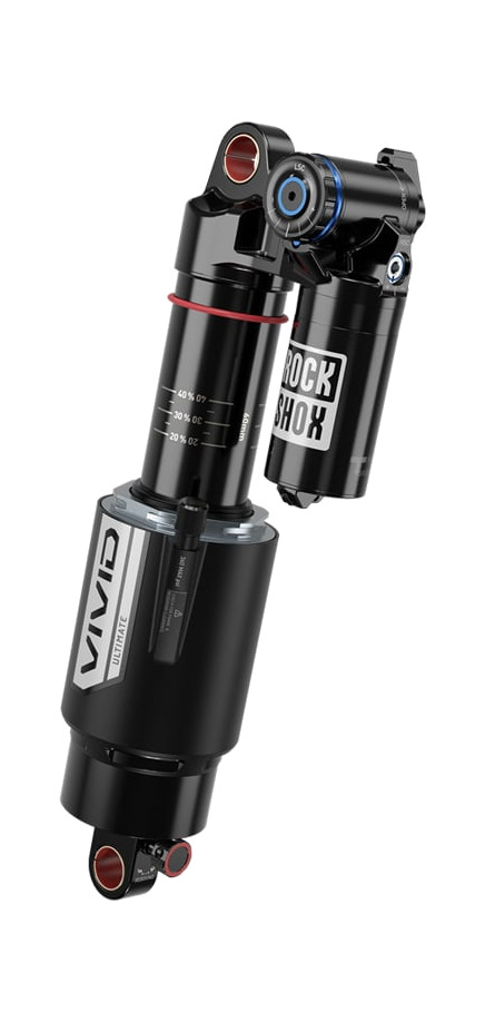 amortiguador trasero avanzado de bicicleta aire vivid ultimate rc2t - air standard trunnion c1 y 205x57.5