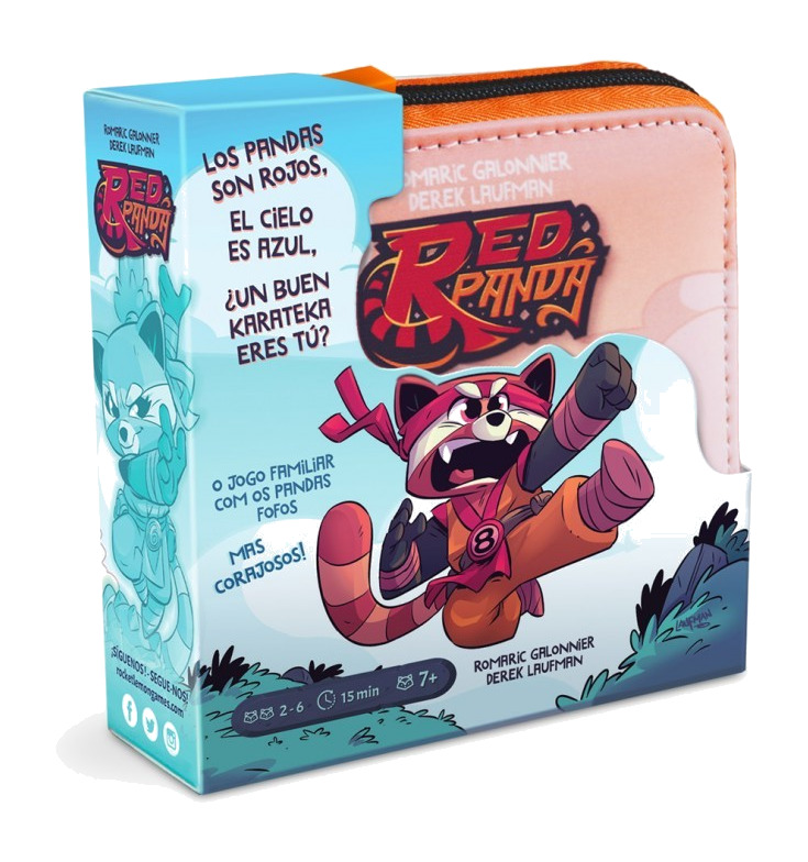 juego de cartas de pandas rojos en torneo de artes marciales red-panda