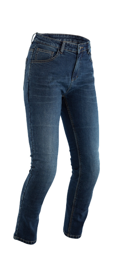 pantalón textil reforzado con aramida mujer (pernera corta) tapered-fit ce