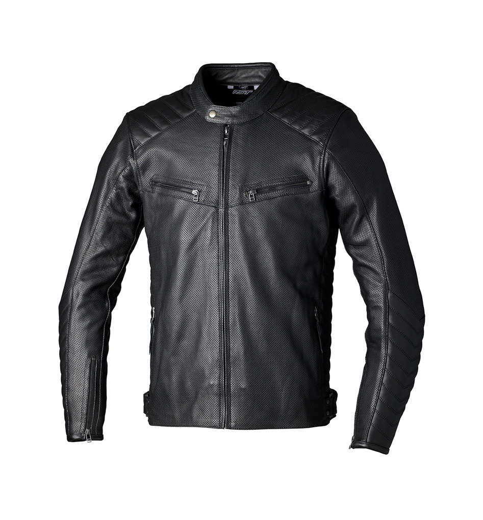 chaqueta de cuero para hombre roadster air ce
