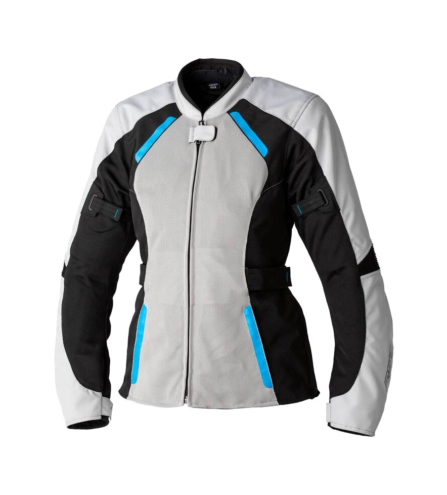 chaqueta textil moto perforada para mujer ava mesh ce