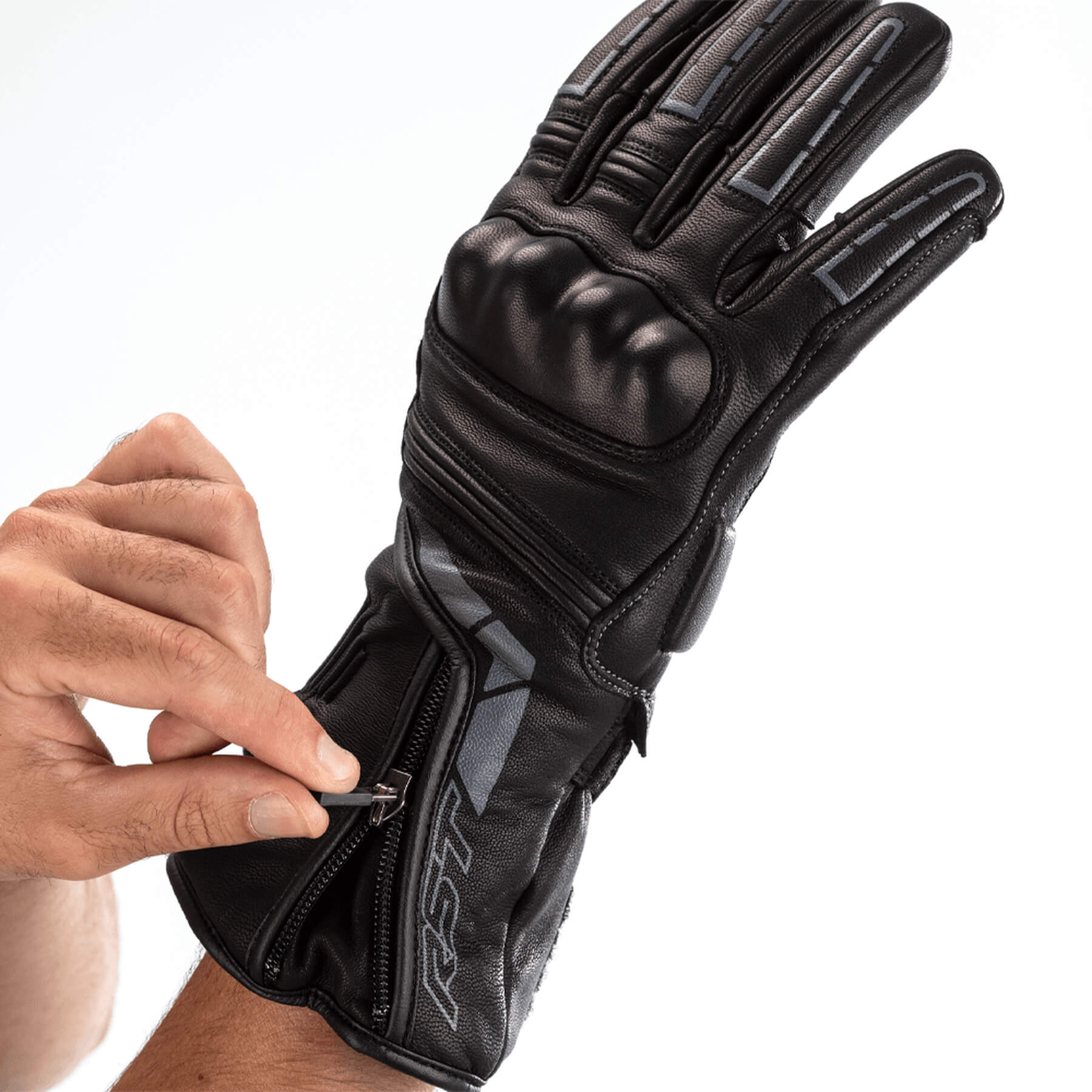 RST Motocicleta Guantes de Cuero STORM 2 WP - Imagen 12 de 15