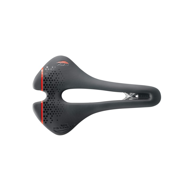 sillín de bicicleta aspide short open-fit carbon fx wide