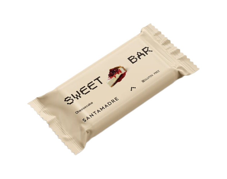 barrita energética sabor tarta de queso sm sweet bar 36 x 60g
