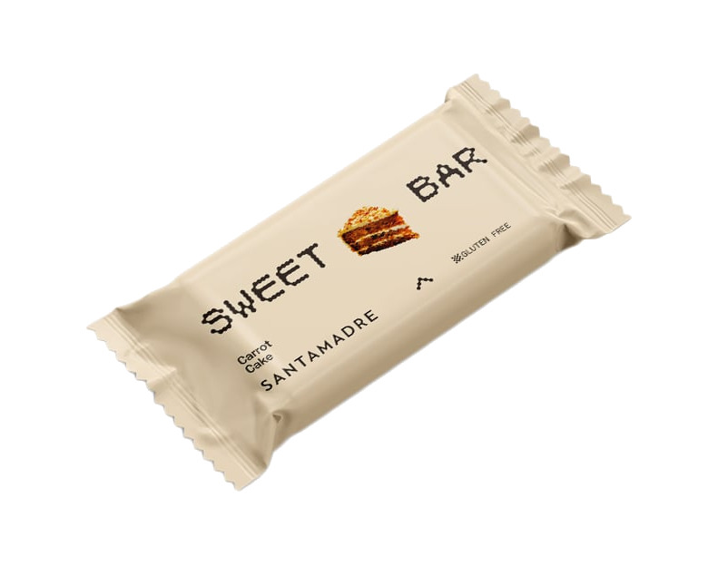 barrita energética sabor tarta de zanahoria sm sweet bar 36 x 60g
