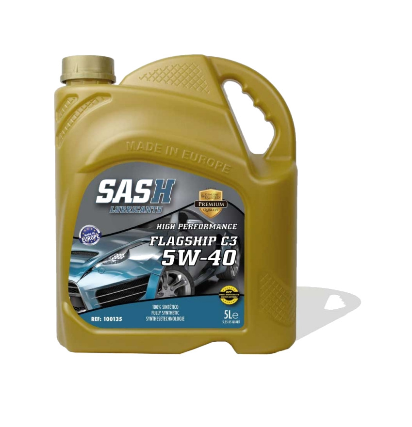 aceite de motor 5w40 5l flagship c3