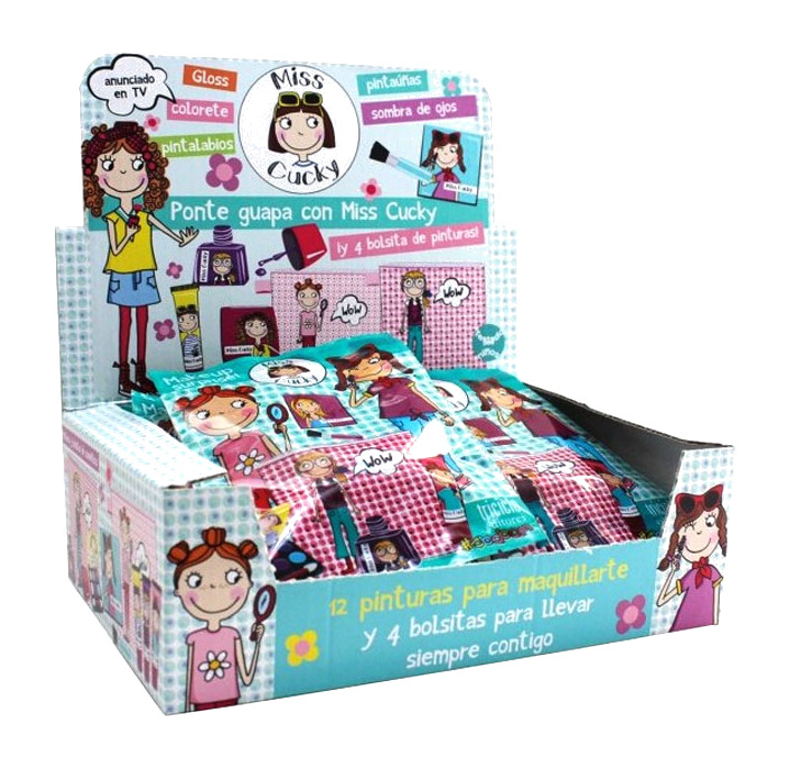 sobre sorpresa de maquillaje y accesorios infantil modelo surtido miss cucky