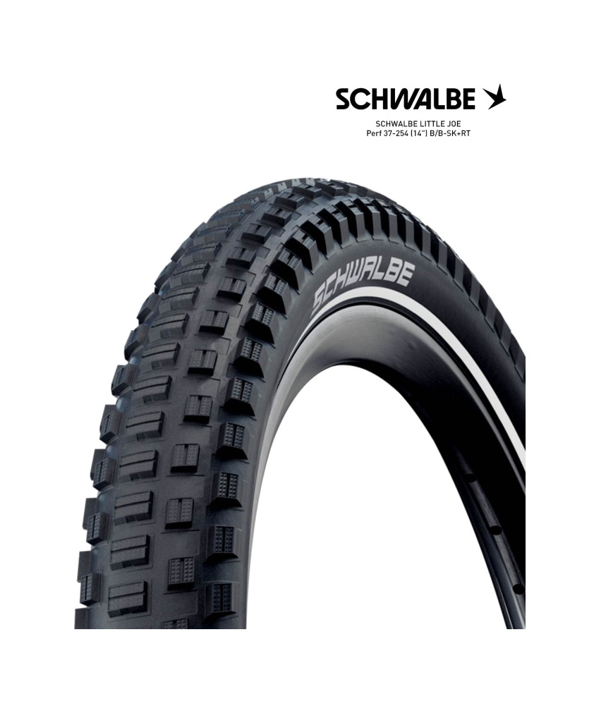 cubierta neumatico bicicleta little joe perf 14x1.40 b/b-sk+rt