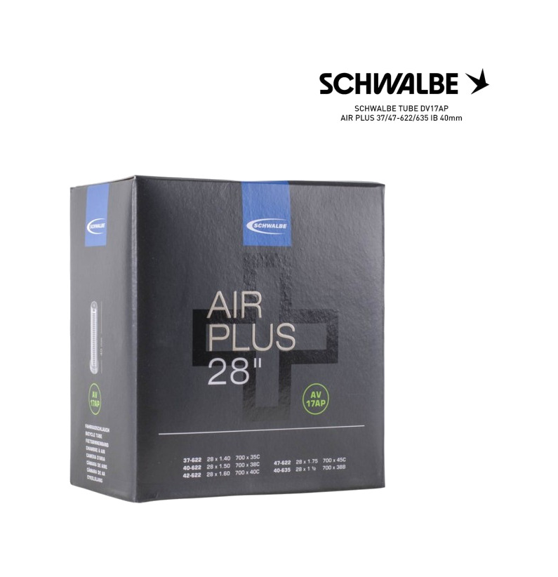 cámara de aire bicicleta dv17ap air plus 37/47-622/635 ib 40mm 700c dunlop -