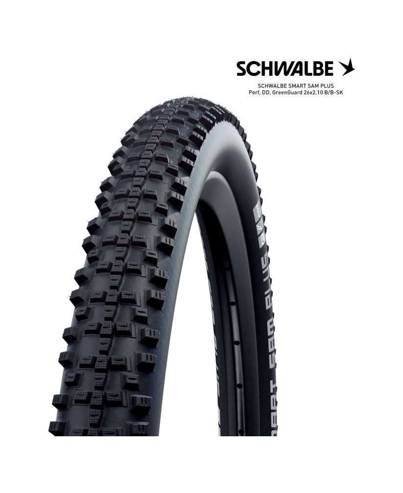 cubierta neumatico bicicleta 29x2.10 smart sam plus perf dd greenguard b/b-sk+rt