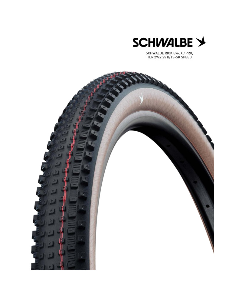 cubierta neumatico bicicleta rick evo xc pro tlr speed 29x2.25 b/ts-sk
